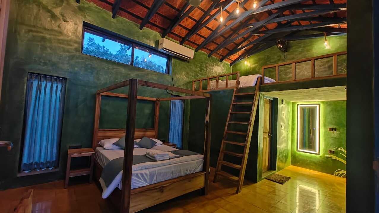 Luxury eco-friendly suite at Mandala Farms