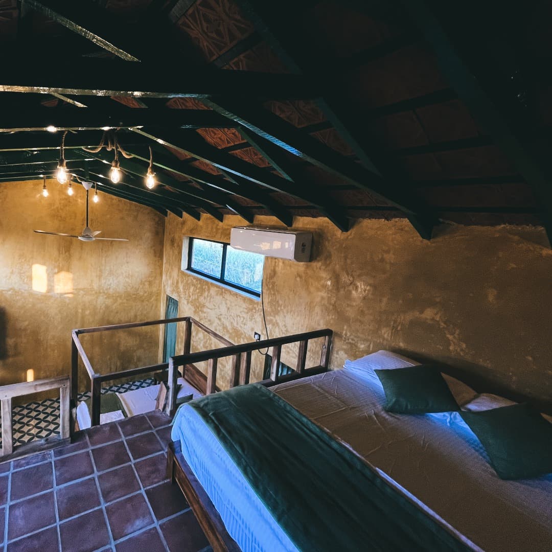 Traditional mud house interior